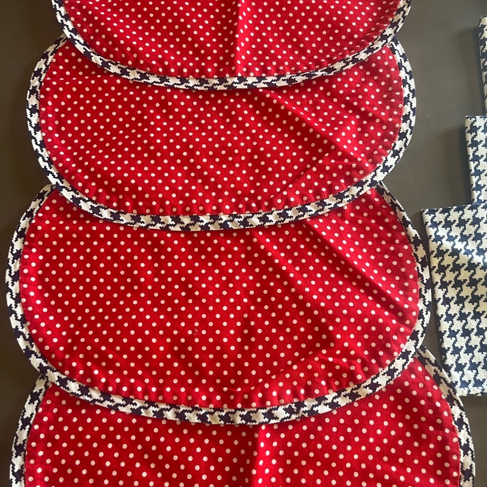 Vintage Table Setting Linen Dining Placemats